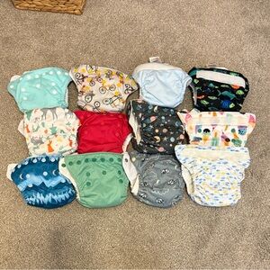 12 Thirsties Newborn All In One Diapers
